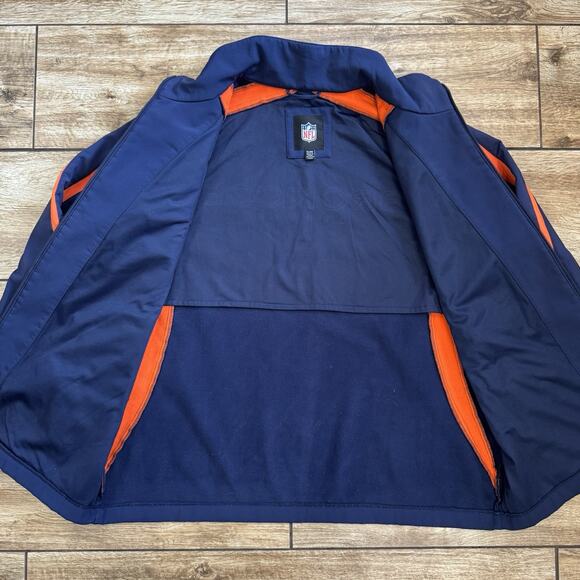 NFL Denver Broncos Blue Orange Full Zip Jacket Coat Size XL Mens Football - Picture 3 of 12